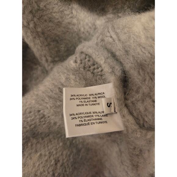 Proenza Schouler White Label Alana Alpaca & Wool Blend Oversized Cardigan Size S - Picture 5 of 5